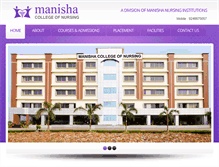 Tablet Screenshot of manishanursing.com